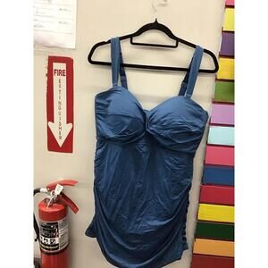 Women’s jantzen ruched swim dress size 20W tummy control new JCPenney